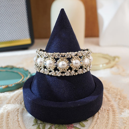 Handicraft "Pearl Whispers" Hand-strung Celestial Pearl Bracelet Collection