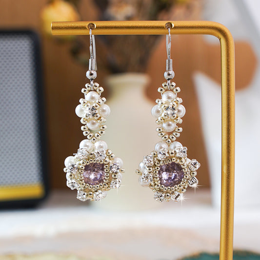 Handicraft"Galactic Whispers" Wishful Beaded Earrings Collection