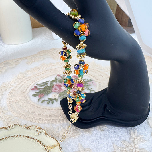 Handicraft Beaded Bracelet "Lucky Gemstone"
